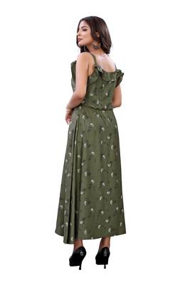 Green printed cotton ethnic-kurtis 2