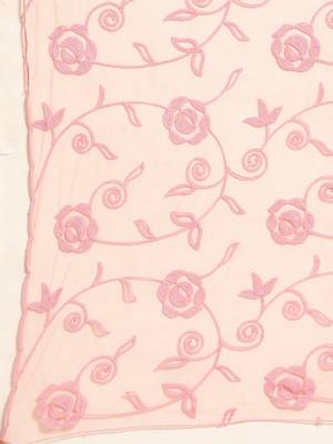 Saadgi Women Rose Net Aari Embroidery Dupatta 3