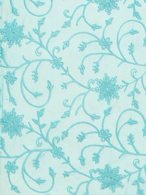 Saadgi Women Mint Green Net Aari Embroidery Dupatta 3