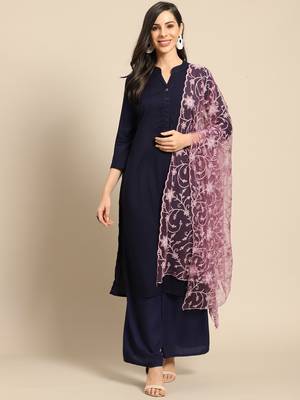 Saadgi Women Light Burgundy Net Aari Embroidery Dupatta 1