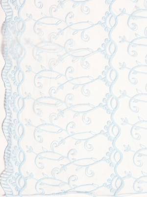Saadgi Women Ice Blue Net Aari Embroidery Dupatta 3