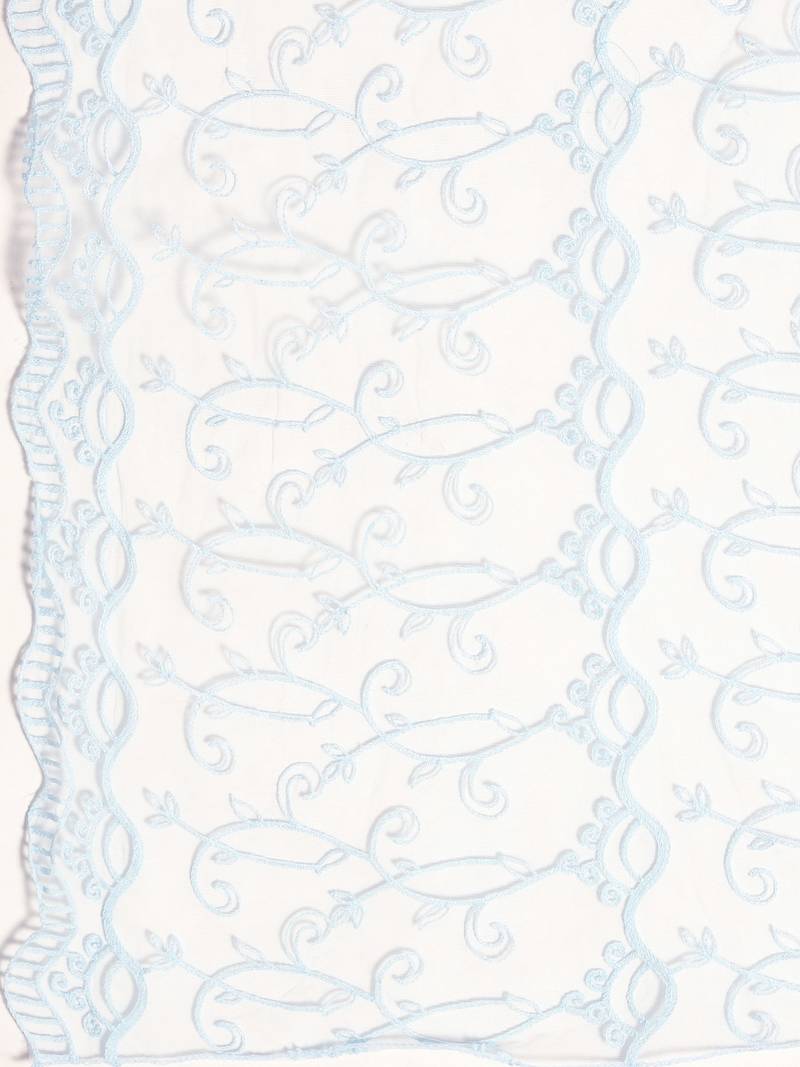 Saadgi Women Ice Blue Net Aari Embroidery Dupatta