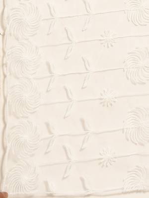 Saadgi Women White Net Aari Embroidery Dupatta 3