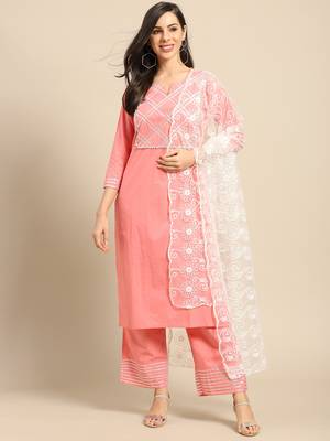 Saadgi Women White Net Aari Embroidery Dupatta 1