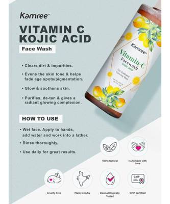 Vitamin-C Face Wash With Kojic Acid 3
