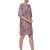 Purple woven polyester short-dresses