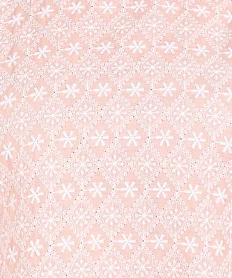 Peach embroidered cotton embroidered-kurtis 5