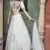 White fancy sequins embroidered with glistening embellished Georgette semi stitched lehenga 