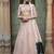 Dusty Pink fancy sequins embroidered with glistening embellished Georgette semi stitched lehenga 