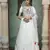 White fancy sequins embroidered with glistening embellished Georgette semi stitched lehenga 