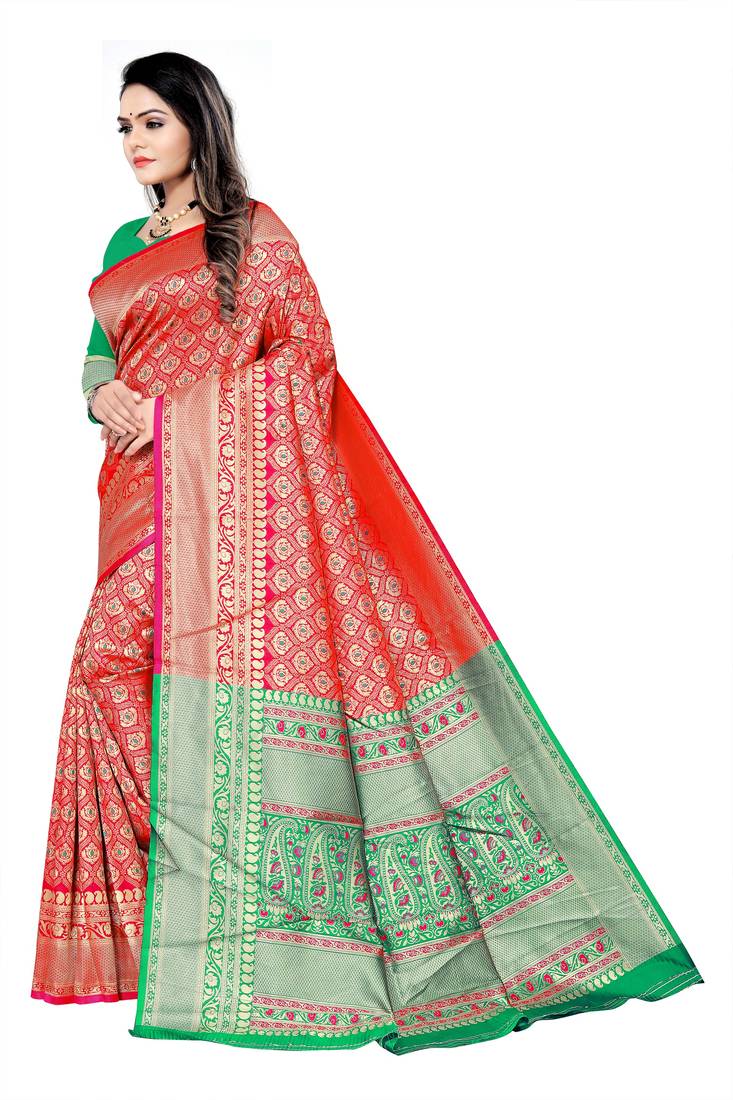 Banarasi Art Silk Saree Mina