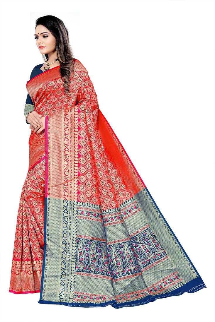 Banarasi Art Silk Saree Mina