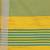 Yellow printed cotton silk saree with blouse