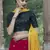 Rani Pink fancy sequins embroidered with glistening embellished Georgette semi stitched lehenga 