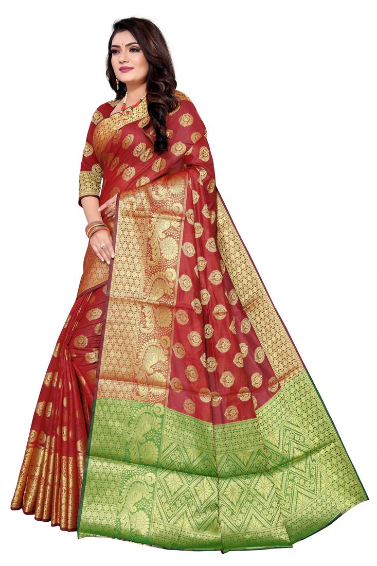 BANARASI COTTON SAREE VEERLEELA 3557161
