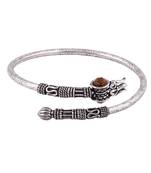 Mini Designer Oxidised Silver Bangle-BNG023