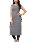 Women's Rayon Plain Readymade Kurti