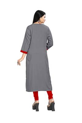 Women's Rayon Front Cut Plain Readymade Kurti 2