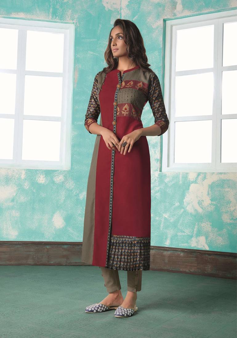 Angarika Kurti with Multi color and Printed