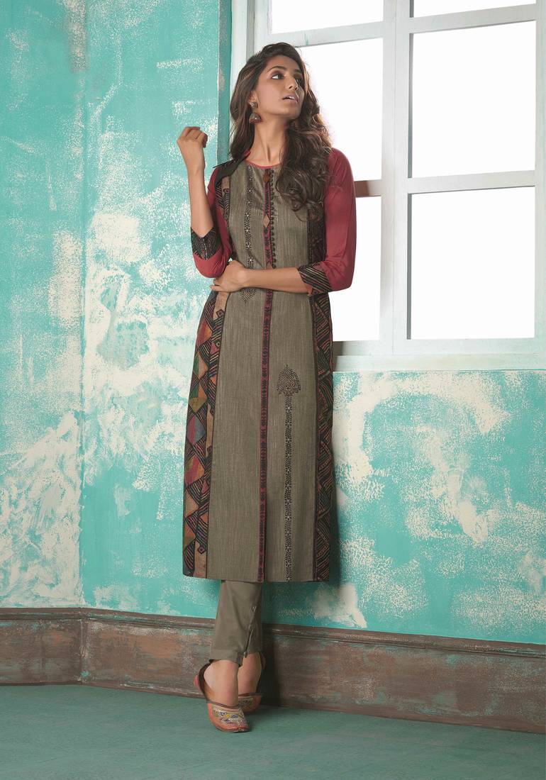 Angarika Kurti with Multi color and Printed