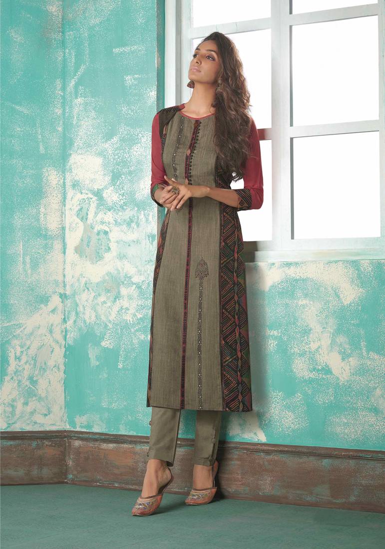 Angarika Kurti with Multi color and Printed