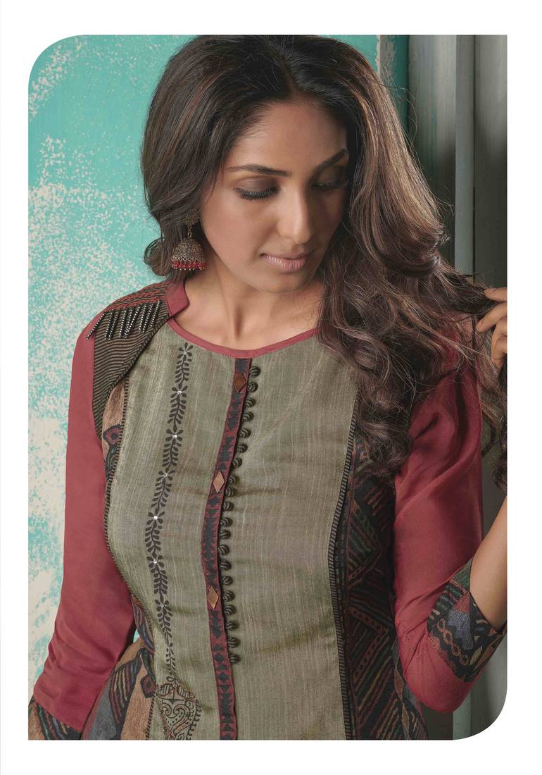 Angarika Kurti with Multi color and Printed