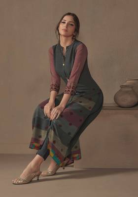 Angarika Kurti with Multi color and Printed 1