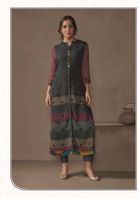 Angarika Kurti with Multi color and Printed 2