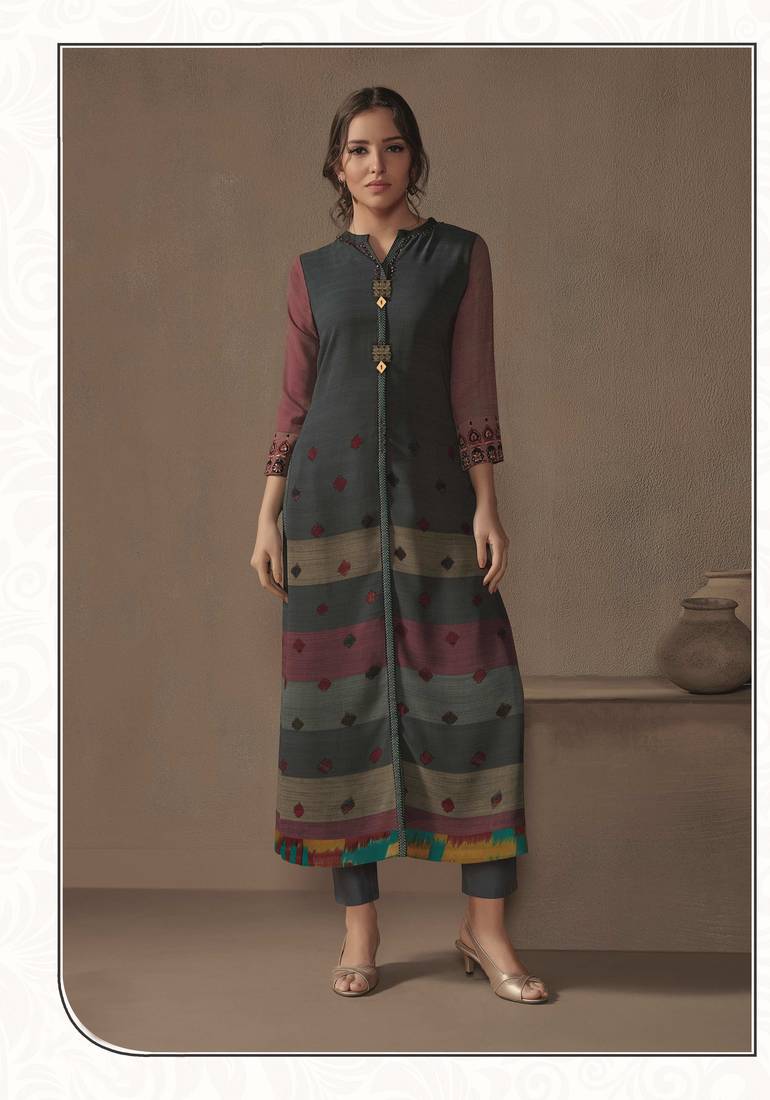 Angarika Kurti with Multi color and Printed