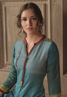 Angarika Kurti with Blue color and Printed 1