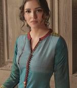 Angarika Kurti with Blue color and Printed