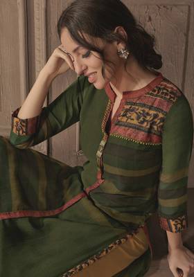 Angarika Kurti with Multi color and Printed 1