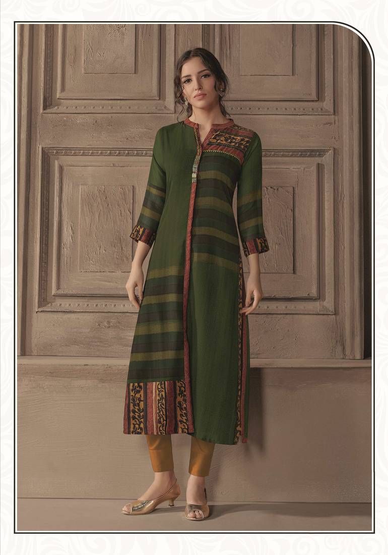 Angarika Kurti with Multi color and Printed
