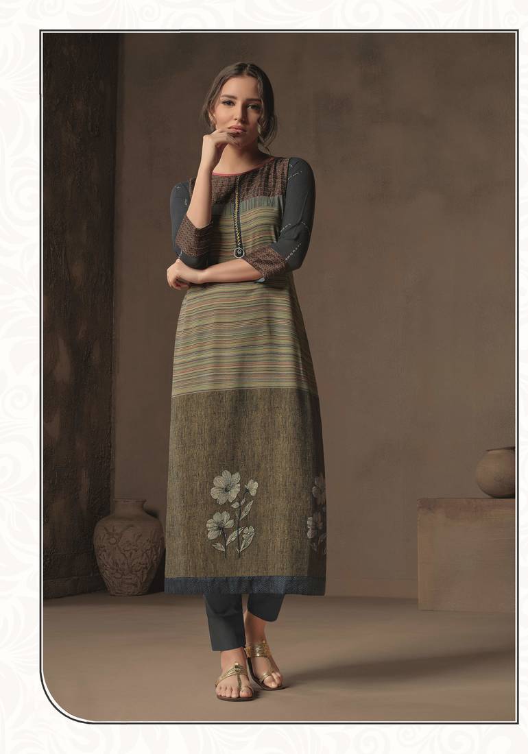 Angarika Kurti with Multi color and Printed