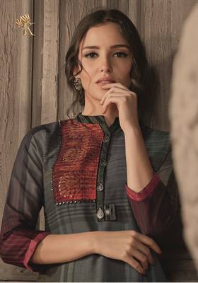 Angarika Kurti with Blue color andPrinted 1