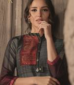 Angarika Kurti with Blue color andPrinted