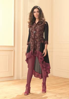 Angarika Kurti with Multi color and Printed 1