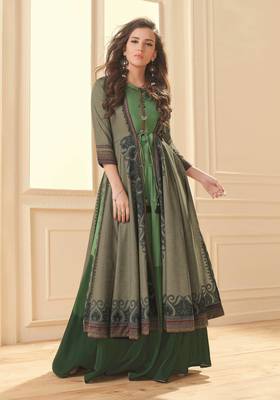 Angarika Kurti with Multi color and Printed 1