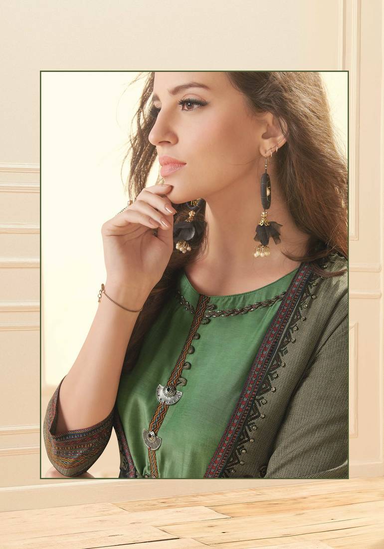 Angarika Kurti with Multi color and Printed