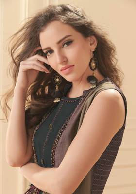 Angarika Kurti with Multi color and Printed 2
