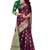 Purple woven art silk saree with blouse