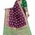 Purple woven art silk saree with blouse