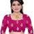 brown women art silk saree with blouse