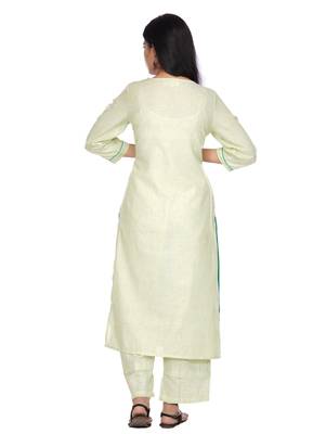 Green embroidered cotton kurtas-and-kurtis 2