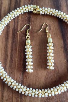 White agate necklaces