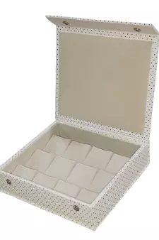 atorakushon® PU Leather Makeup Storage Box Travelling Vanity Jhumka Earrings Cosmetic Necklace Jewellery Organizer cream