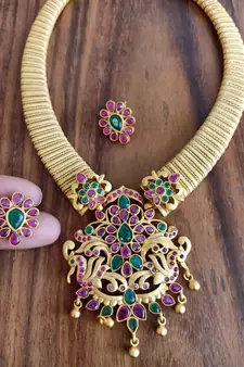 Multicolor agate necklaces
