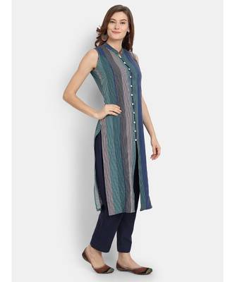 Women Striped Straight Kurta 2