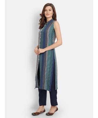 Women Striped Straight Kurta 3