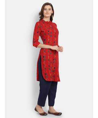 Women Printed Straight Kurta 2